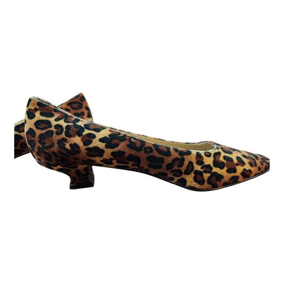 Karen Scott Jilly womens sz 7m leopard animal print pump heel square toe - Picture 9 of 12